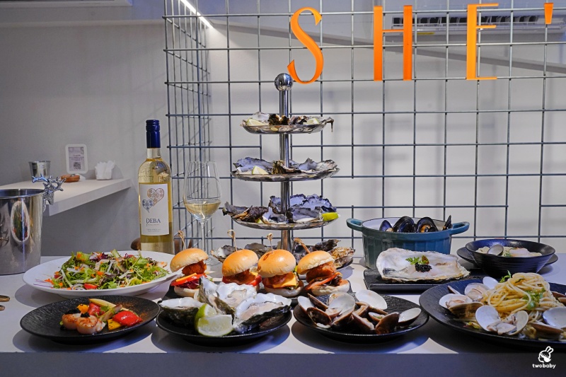 She&rsquo;ll Oyster bar 敘 空運活體生蠔新鮮平價CP值破表 超狂生蠔塔想吃不用飛廣島 搭捷運就吃得到囉！ @兔貝比的菲比尋嚐