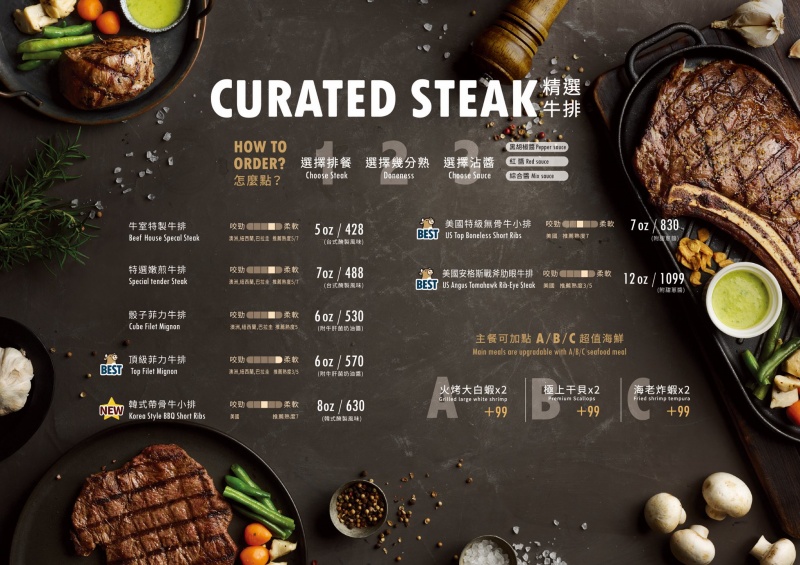 牛室炙燒牛排 BEEF HOUSE 板橋府中店 點排餐即享 近百種熱炒熟食、手作現烤披薩、主廚料理統統吃到飽! @兔貝比的菲比尋嚐 牛室炙燒牛排 BEEF HOUSE 板橋府中店 點排餐即享 近百種熱炒熟食、手作現烤披薩、主廚料理統統吃到飽! @兔貝比的菲比尋嚐