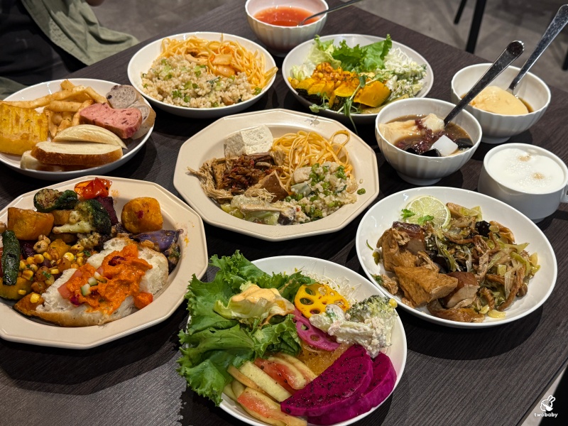 旭穗蔬食VEGANala 植境店｜台北蔬食Buffet吃到飽 400元有找 數十道原型優質料理 還能爽嗑2.5小時！ @兔貝比的菲比尋嚐