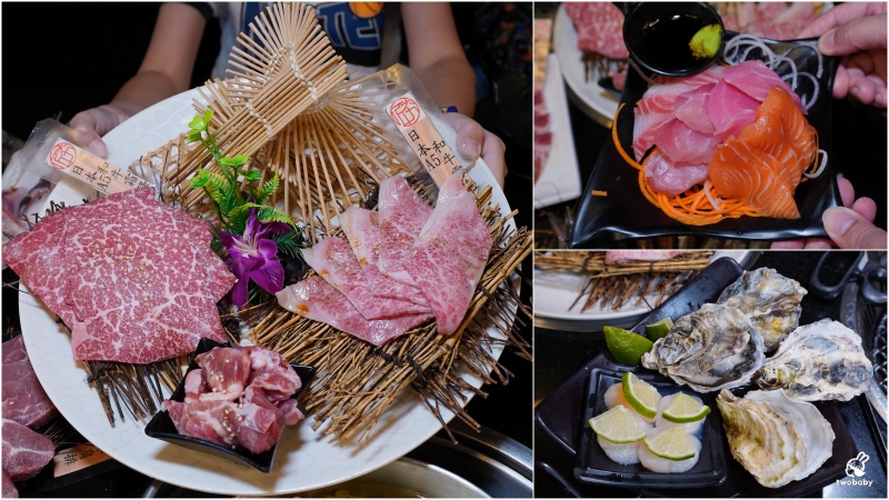 桃園燒肉吃到飽推薦｜匠夯日式無煙燒肉 和牛、海鮮、生魚片、火鍋雙享組合 出菜速度超快還有桌邊剝蝦服務！ @兔貝比的菲比尋嚐