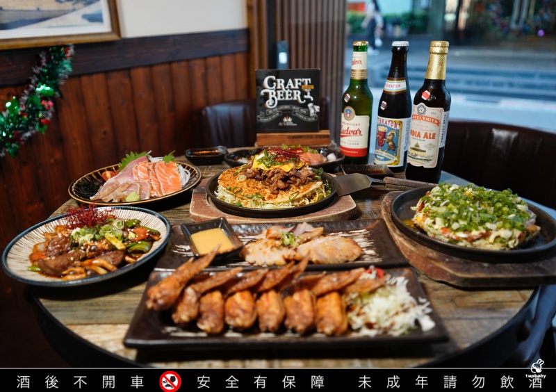 ABV日式居酒館中山店 昭和氛圍裡的日系廣島燒 × 稻草燒 × 300 款精釀啤酒 中山站深夜聚會首選! @兔貝比的菲比尋嚐 ABV日式居酒館中山店 昭和氛圍裡的日系廣島燒 × 稻草燒 × 300 款精釀啤酒 中山站深夜聚會首選! @兔貝比的菲比尋嚐