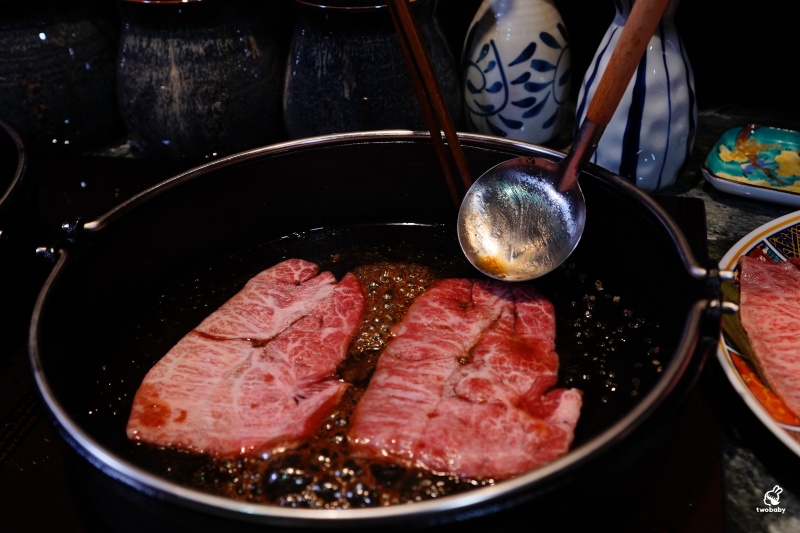 台北預約困難名店｜祇園．禪院壽喜燒專門店 京都百年壽喜燒師傅來台 頂級和牛套餐 吃到最後都驚艷！ @兔貝比的菲比尋嚐