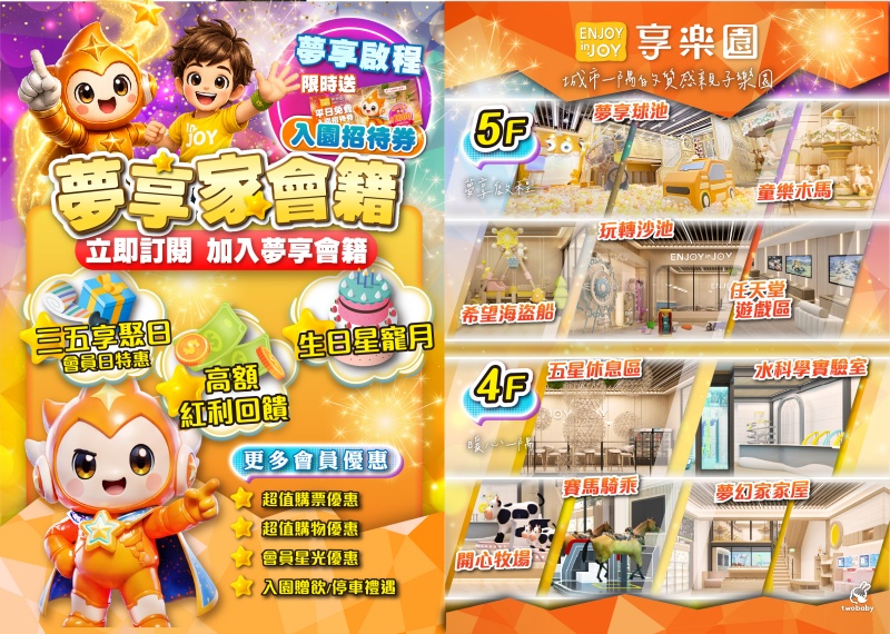 新北親子樂園推薦｜新莊宏匯 享樂園 Enjoy in Joy 新開幕開箱！150坪質感空間，小孩放電爸媽放鬆一次滿足！ @兔貝比的菲比尋嚐